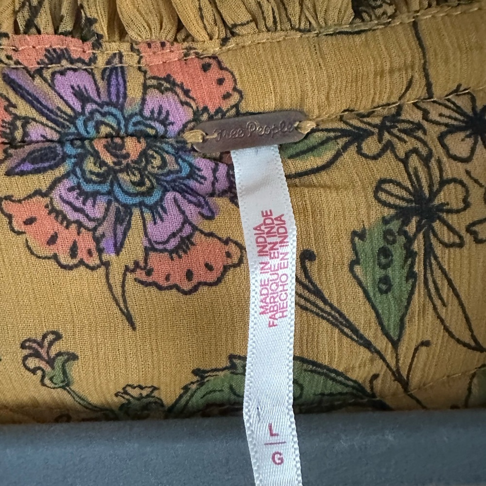 Free People Yellow Floral Maxi Dress - Picture 5 of 9